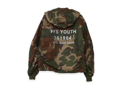 HYSTERIC GLAMOUR Youth A-1 Float Jacket "Camo"