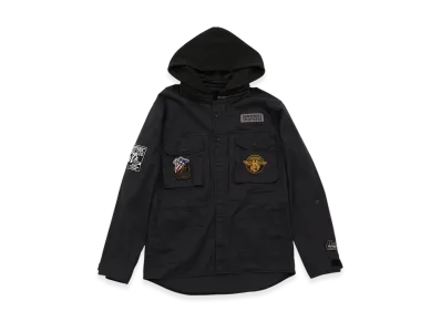 HYSTERIC GLAMOUR Hysteric Bootleg / Patch Shirt Hoodie "Charcoal Gray"