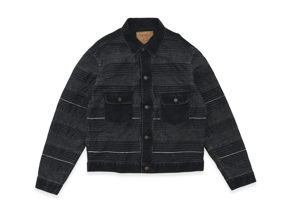 HYSTERIC GLAMOUR Hysteric Bootleg / Scratch Denim Jacket "Black"