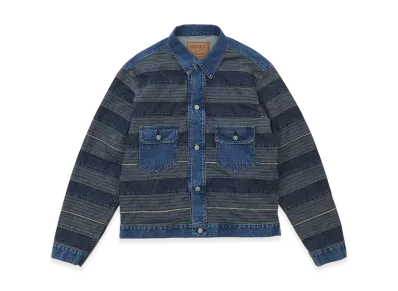 HYSTERIC GLAMOUR Hysteric Bootleg / Scratch Denim Jacket "Light Indigo Blue"