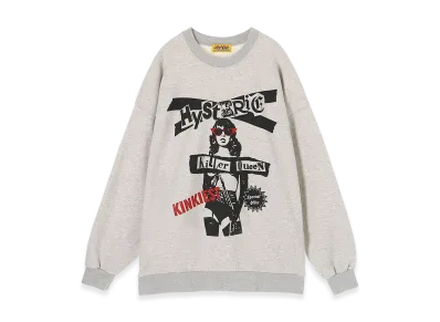 HYSTERIC GLAMOUR Special Offer Oversized Sweatshirt "Top Gray"