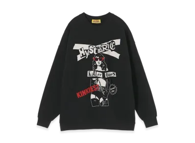 HYSTERIC GLAMOUR Special Offer Oversized Sweatshirt "Black"