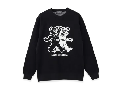 HYSTERIC GLAMOUR Fire Bear Party Sweatshirt "Black"