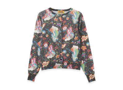 HYSTERIC GLAMOUR Hysteric68 Pattern Cardigan "Black"