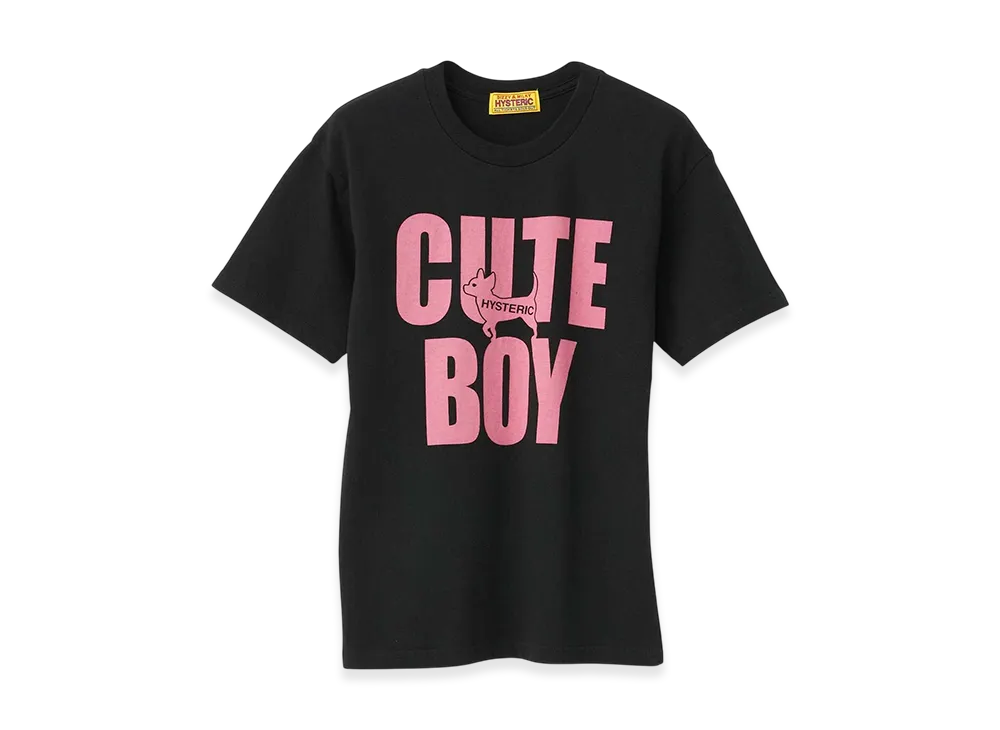 HYSTERIC GLAMOUR Cute Boy Tee "Black"