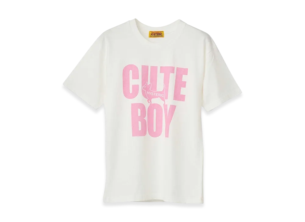 HYSTERIC GLAMOUR Cute Boy Tee "White"