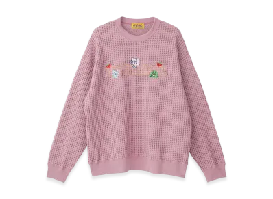 HYSTERIC GLAMOUR Hysteric Homies Embroidery Oversized Sweatshirt "Pink"