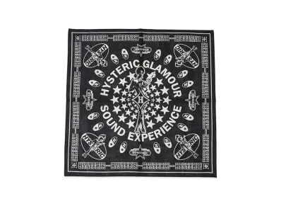 HYSTERIC GLAMOUR Sound Experience Bandana "Black"