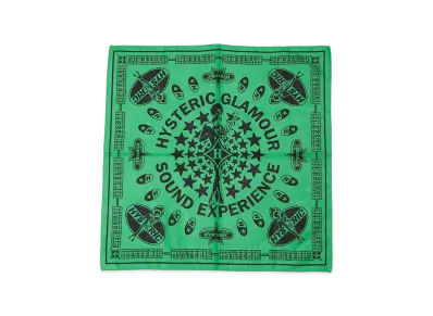 HYSTERIC GLAMOUR Sound Experience Bandana "Green"