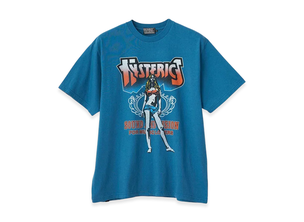 HYSTERIC GLAMOUR Bad Ass Mama Tour Tee "Blue"