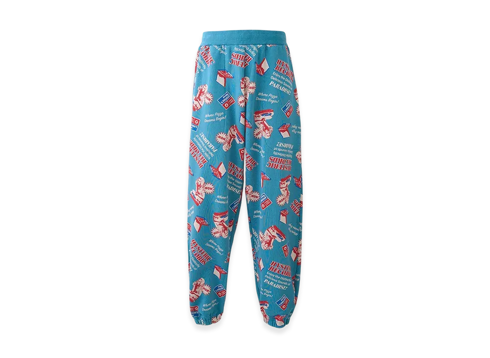 HYSTERIC GLAMOUR Hysteric Records Pattern Sweat Pants "Blue"