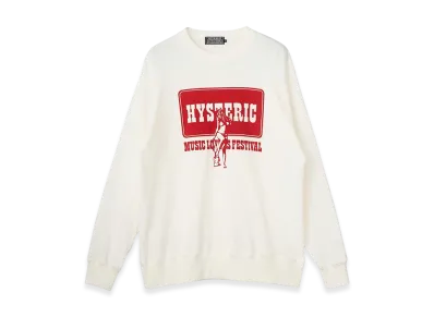 HYSTERIC GLAMOUR Music Lovers Festival Tee "White"