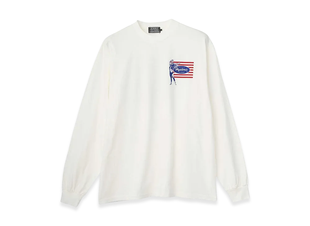 HYSTERIC GLAMOUR Nasty Union Tee "White"