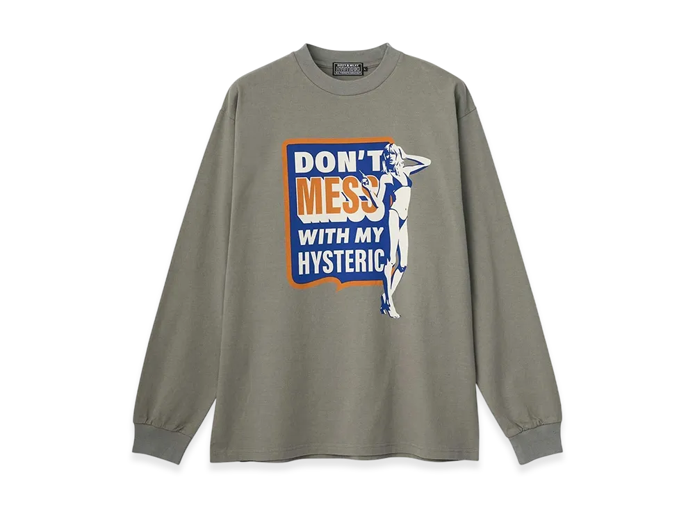 HYSTERIC GLAMOUR Don't Mess Tee "Khaki"