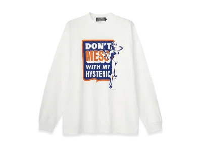 HYSTERIC GLAMOUR Don't Mess Tee "White"