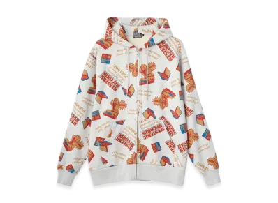 HYSTERIC GLAMOUR Hysteric Records Pattern Hoodie "Gray"