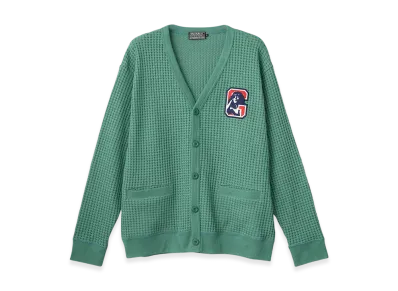 HYSTERIC GLAMOUR HG Laydown Patch Cardigan "Green"