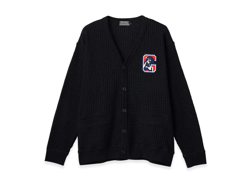 HYSTERIC GLAMOUR HG Laydown Patch Cardigan "Black"