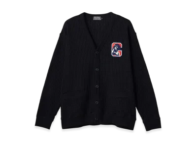 HYSTERIC GLAMOUR HG Laydown Patch Cardigan "Black"