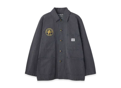 HYSTERIC GLAMOUR Hysteric Echo Dream Embroidery Coverall Jacket "Indigo Blue"