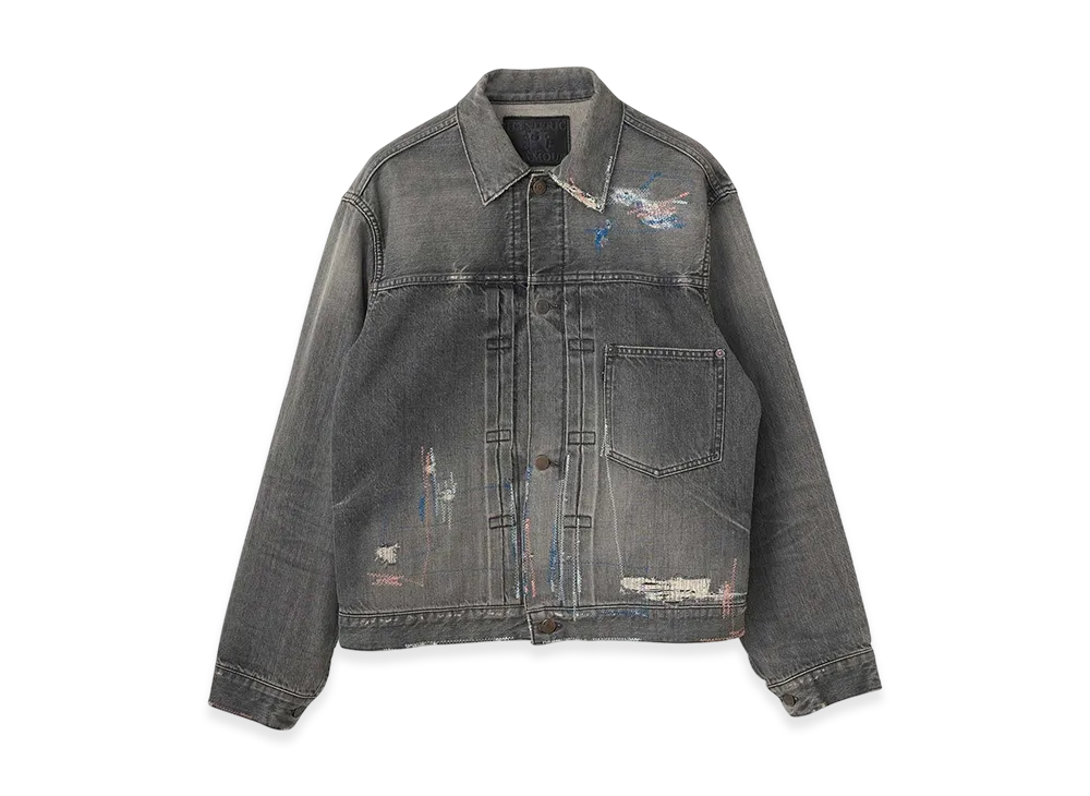 HYSTERIC GLAMOUR Msr Processed 1st Type Ww2 Denim Jacket "Black"