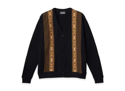 HYSTERIC GLAMOUR Stripe Jacquard Cardigan "Black"