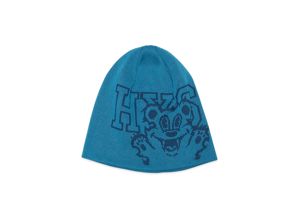 HYSTERIC GLAMOUR Fire Bear Beanie "Blue"