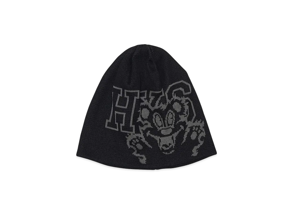 HYSTERIC GLAMOUR Fire Bear Beanie "Black"