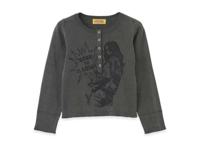 HYSTERIC GLAMOUR Born To Lose Pullover "Charcoal Gray"
