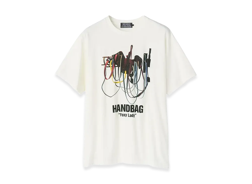 HYSTERIC GLAMOUR x Jim Lambie Handbag Foxy Lady Tshirt "White"
