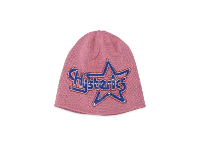 HYSTERIC GLAMOUR Star Logo Beanie "Pink"