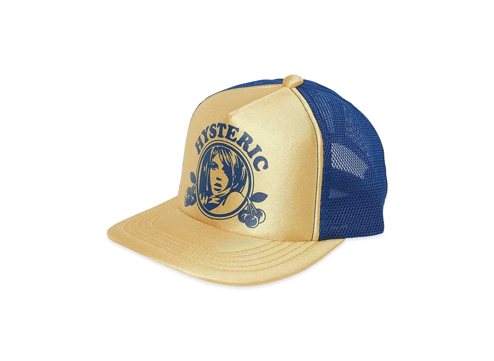 HYSTERIC GLAMOUR Hysteric Cherry Glossy Mesh Cap "Yellow"