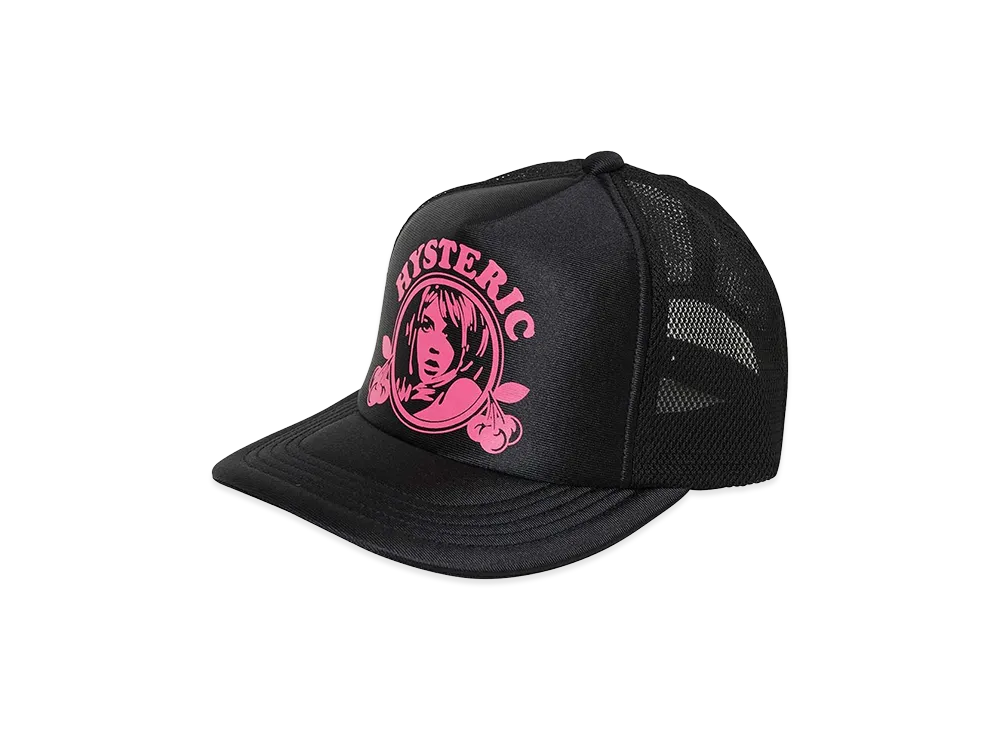 HYSTERIC GLAMOUR Hysteric Cherry Glossy Mesh Cap "Black"