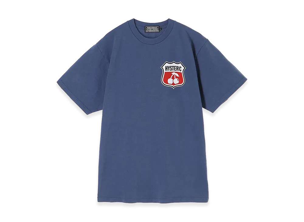 HYSTERIC GLAMOUR Hysteric Cherry Tee "Navy"