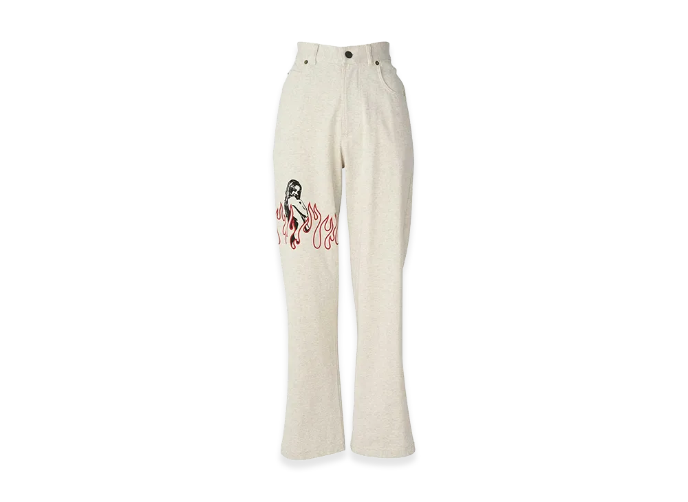 HYSTERIC GLAMOUR Super HYS 5-Pocket Pants "Top Gray"