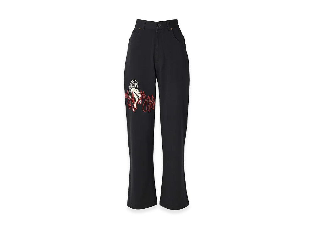 HYSTERIC GLAMOUR Super HYS 5-Pocket Pants "Black"