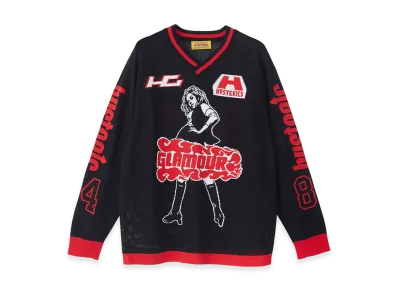 HYSTERIC GLAMOUR Hysteric84 Jacquard Mesh Pullover "Black"