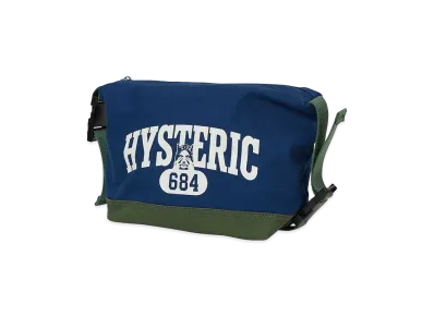 HYSTERIC GLAMOUR Evil College Pouch "Navy"