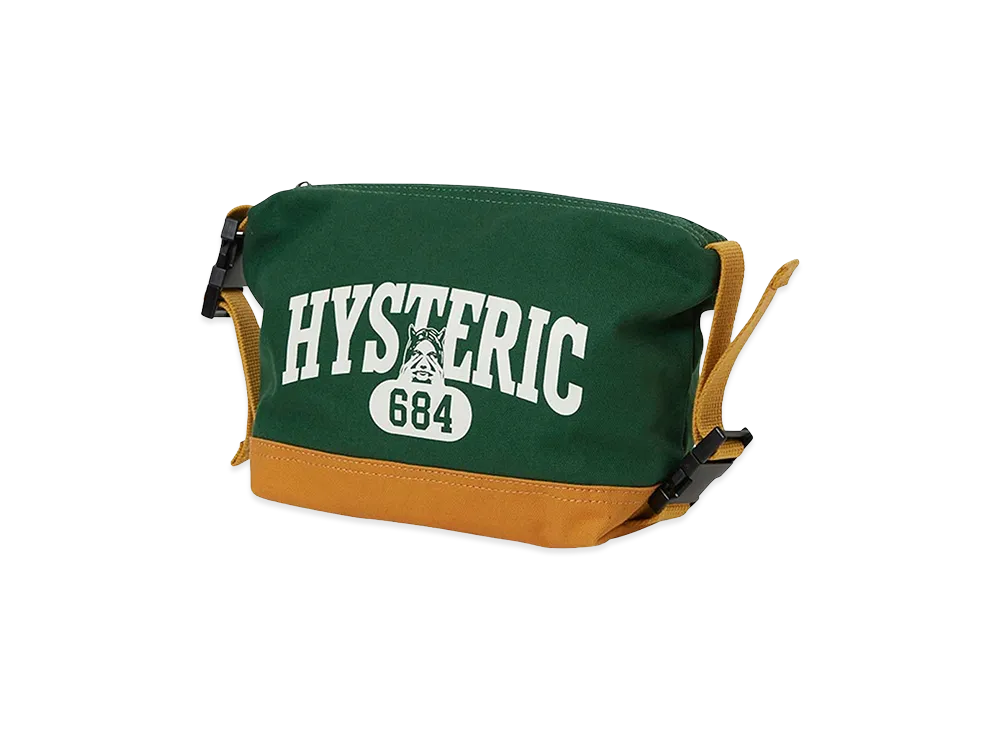 HYSTERIC GLAMOUR Evil College Pouch "Green"