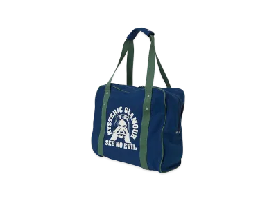 HYSTERIC GLAMOUR See No Evil Duffel Bag "Navy"