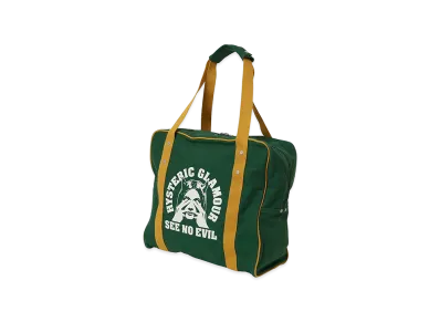 HYSTERIC GLAMOUR See No Evil Duffel Bag "Green"