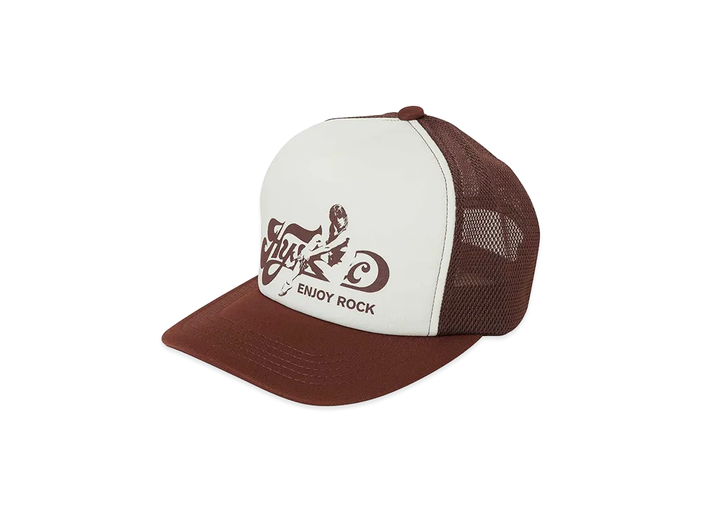 HYSTERIC GLAMOUR Enjoy Rock Mesh Cap "Brown"