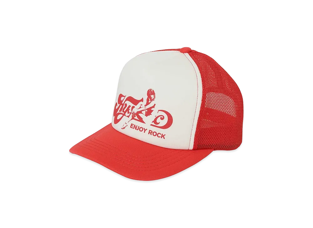 HYSTERIC GLAMOUR Enjoy Rock Mesh Cap "Red"