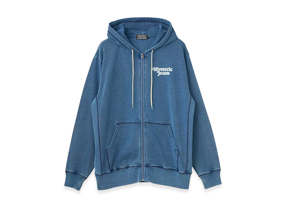 HYSTERIC GLAMOUR Hysteric Jeans Hoodie "Dark Indigo Blue"