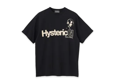 HYSTERIC GLAMOUR Heavy Effects Tee "Black"