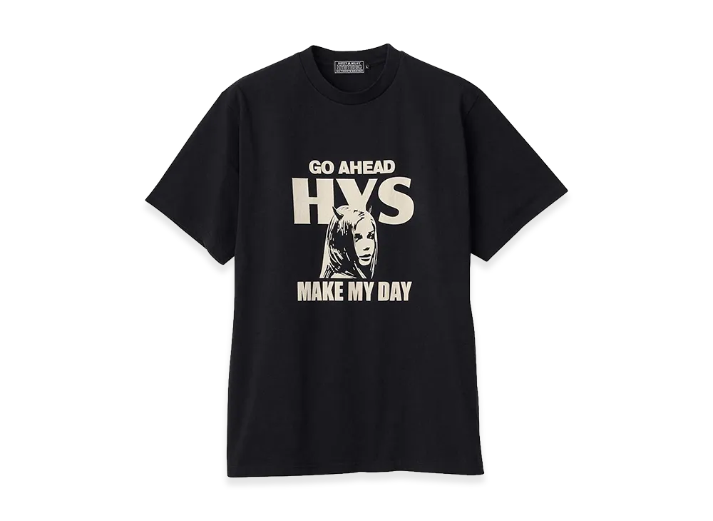 HYSTERIC GLAMOUR Make My Day Tee "Black"