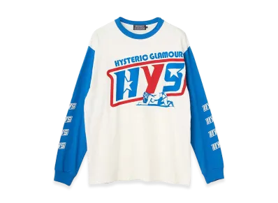 HYSTERIC GLAMOUR Dart Track Tee "White"