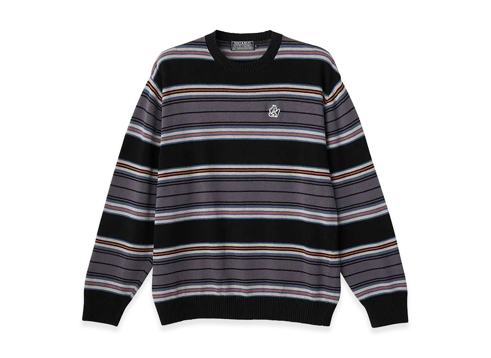 HYSTERIC GLAMOUR Guitar Girl Patch Sweater "Black"