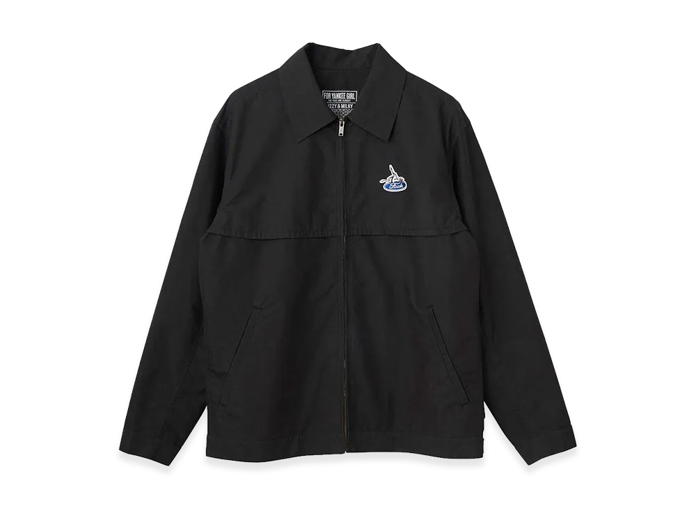 HYSTERIC GLAMOUR Evil Woman Scratch Work Shirt Jacket "Black"