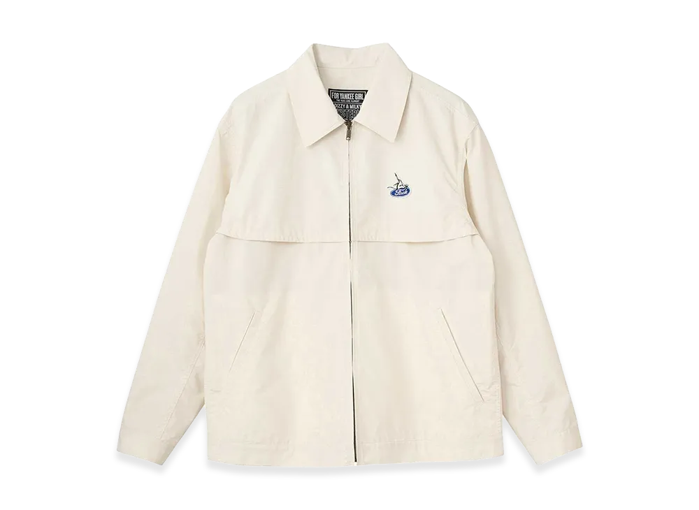 HYSTERIC GLAMOUR Evil Woman Scratch Work Shirt Jacket "White"